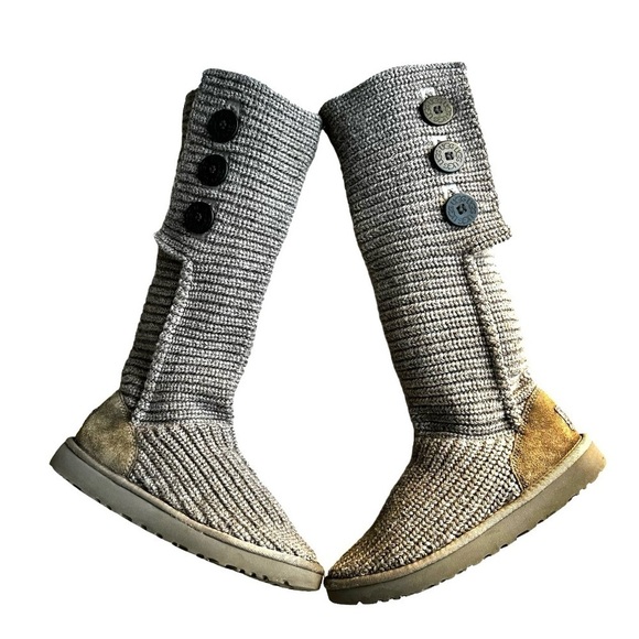 UGG Fold Down Sweater Boots Size 8 - Picture 1 of 8